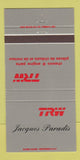 Matchbook Cover - TRW Jacques Paradis Engine Parts QC 30 Strike