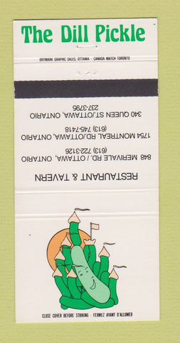 Matchbook Cover - Dill Pickle Restaurant Ottawa ON 30 Strike