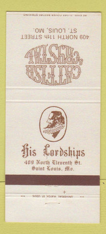 Matchbook Cover - Catfish Crysal St Louis MO 30 Strike