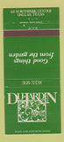 Matchbook Cover - Du Jardin Restaurant Dallas TX 30 Strike