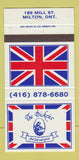 Matchbook Cover - The Dickens Restaurant Milton ON 30 Strike
