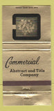 Matchbook Cover - Commercial Abstract Title San Antonio? TX 30 Strike