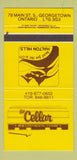 Matchbook Cover - The Cellar Restaurant Georgetown ON 30 Strike