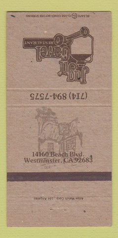 Matchbook Cover - Jug n Gavel Restaurant Westminster CA 30 Strike