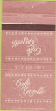 Matchbook Cover - Caffe Gazelle Long Beach CA 30 Strike