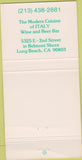 Matchbook Cover - Caffe Gazelle Long Beach CA 30 Strike