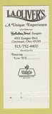 Matchbook Cover - Rudy V's Restaurant Holiday Inn Cincinnati OH 30 Strike