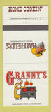 Matchbook Cover - Granny's Hatfield's Holiday Inn Cincinnati OH 30 Strike