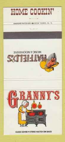 Matchbook Cover - Granny's Hatfield's Holiday Inn Cincinnati OH 30 Strike