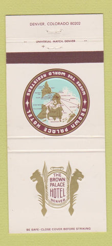 Matchbook Cover - Brown Palace Hotel Denver Colorado 30 Strike