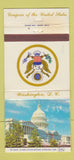 Matchbook Cover - Ted Risenhoover Congress OK Oklahoma WEAR 30 Strike
