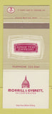 Matchbook Cover - Morrill Everett Real Estate Insurance Concord NH 30 Strike