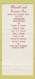 Matchbook Cover - Morrill Everett Real Estate Insurance Concord NH 30 Strike