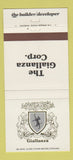 Matchbook Cover - Giallanza Builder Developer Depew NY 30 Strike