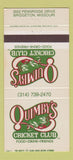 Matchbook Cover - Quimby's Cricket Club Bridgeton MO 30 Strike