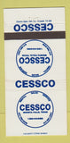 Matchbook Cover - Cessco Wichita Falls TX Rentals Sales 30 Strike