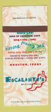 Matchbook Cover - Escalante's Mexican Grille Houston TX 30 Strike