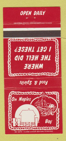 Matchbook Cover - The Dock Naples FL 30 Strike