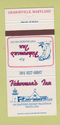 Matchbook Cover - Fisherman's Inn Grasonville MD 30 Strike