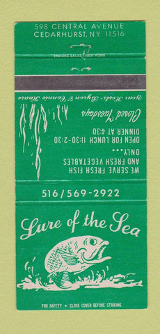Matchbook Cover - Lure of the Sea Restaurant Cedarhurst NY 30 Strike