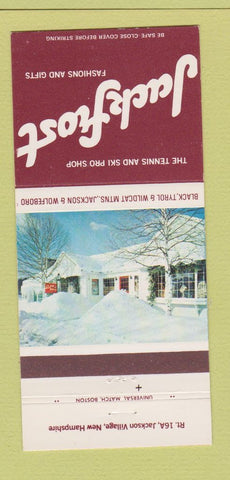 Matchbook Cover - Jack Frost Tennis Ski Shop Jackson Village NH 30 Strike