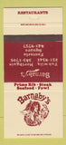 Matchbook Cover - Barnaby's Restaurants Tukwila WA 30 Strike