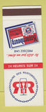 Matchbook Cover - Kronenbourg Beer Chaine Des Restoroutes France SAMPLE