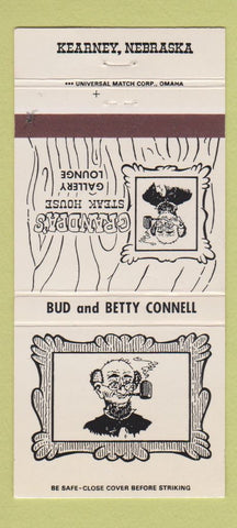 Matchbook Cover - Grandpa's Steak House Kearney NE 30 Strike