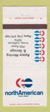 Matchbook Cover - North American Van Lines Trucking Irvine CA Apace 30 Strike