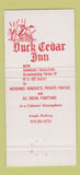 Matchbook Cover - Duck Cedar Inn Tuxedo NY restaurant 30 Strike