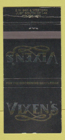 Matchbook Cover - Vixen's Strip Club Dallas? TX WEAR 30 Strike