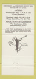 Matchbook Cover - Caligula XXI Dallas TX Strip Club 30 Strike