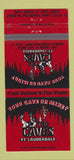 Matchbook Cover - The Caves Fort Lauderdale FL 30 Strike
