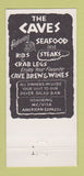 Matchbook Cover - The Caves Fort Lauderdale FL 30 Strike