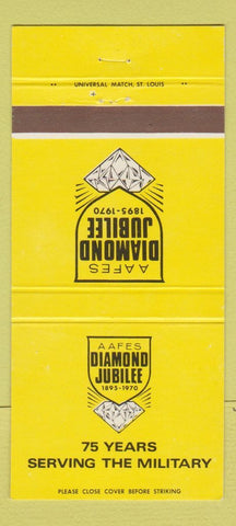 Matchbook Cover - AAFES Diamond Jubilee 1970 Military 30 Strike