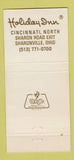 Matchbook Cover - Spanky's Holiday Inn Sharonville OH 30 Strike
