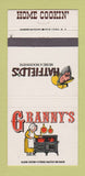 Matchbook Cover - Hatfield's Granny's Holiday Inn Mason IA 30 Strike
