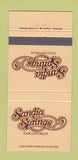 Matchbook Cover - Sandia Springs Restaurant Holiday Inn Albuquerque NM 30 Strike