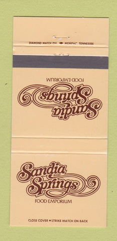 Matchbook Cover - Sandia Springs Restaurant Holiday Inn Albuquerque NM 30 Strike