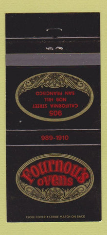Matchbook Cover - Fournour's Ovens San Francisco CA 30 Strike