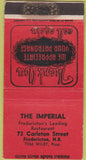 Matchbook Cover - The Imperial Fredericton NB 30 Strike