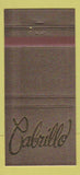 Matchbook Cover - Cabrillo Marriott Rancho Mirage CA 30 Strike