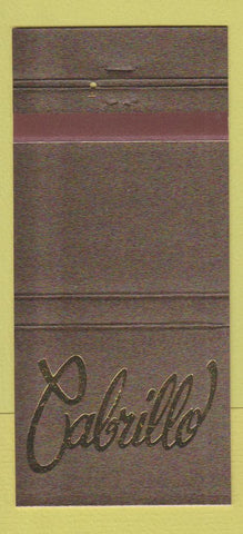 Matchbook Cover - Cabrillo Marriott Rancho Mirage CA 30 Strike