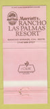 Matchbook Cover - Cabrillo Marriott Rancho Mirage CA 30 Strike