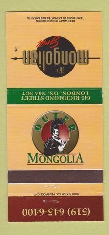 Matchbook Cover - JB's Mongolian Grill London ON 30 Strike