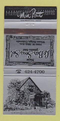 Matchbook Cover - Mon Petit LE Bar Sous Sol Wheat Ridge Colorado 30 Strike