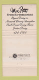 Matchbook Cover - Mon Petit LE Bar Sous Sol Wheat Ridge Colorado 30 Strike