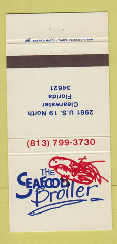 Matchbook Cover - Seafood Broiler Clearwater FL 30 Strike