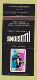 Matchbook Cover - Illusions Magic Restaurant Bryn Mawr PA 30 Strike