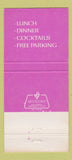 Matchbook Cover - Illusions Magic Restaurant Bryn Mawr PA 30 Strike